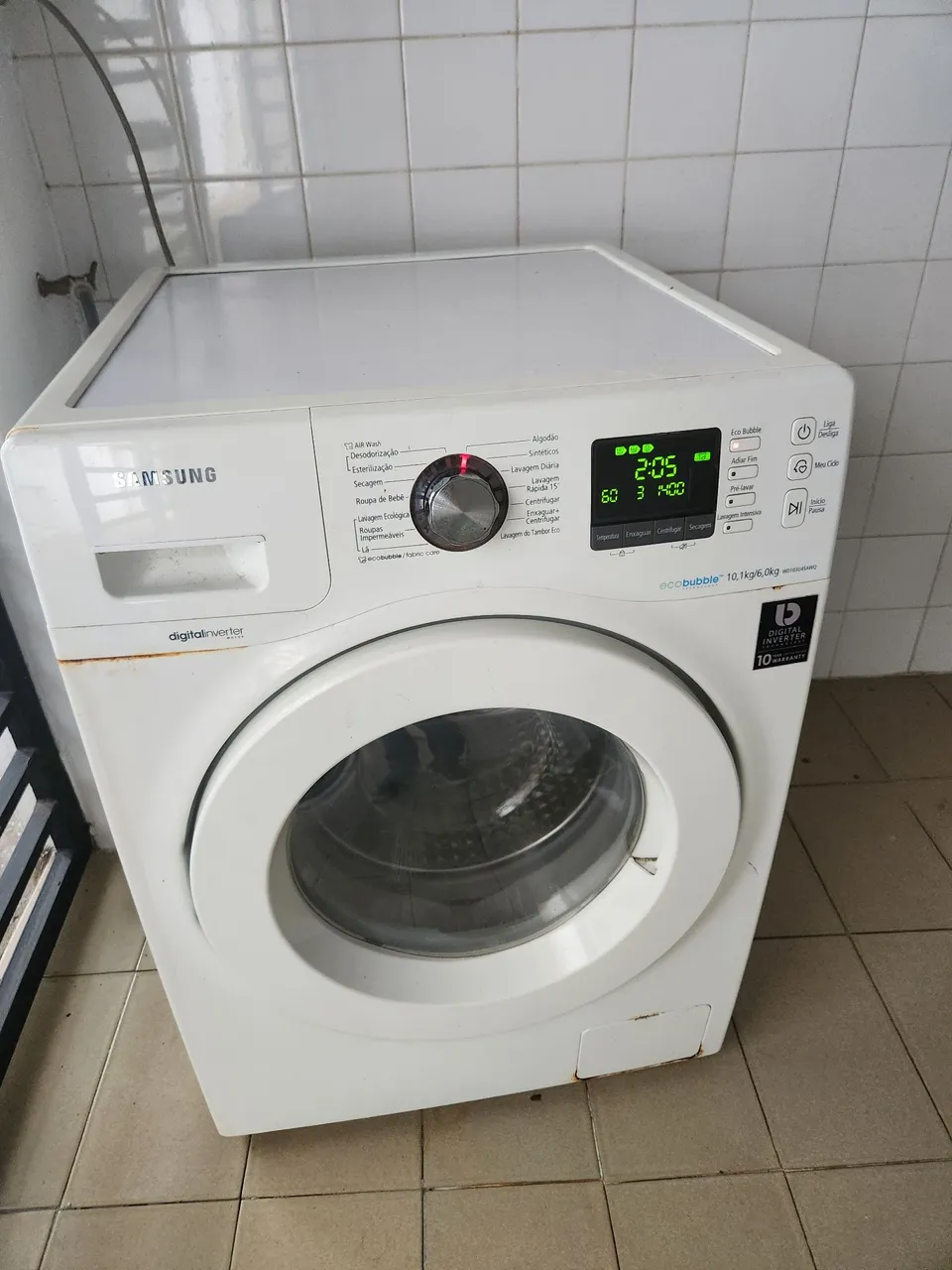 Máquina de Lavar Samsung 10,1kg com Eco Bubble com Avarias