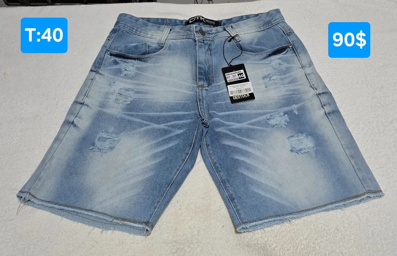 Bermuda jeans da Destock original  - Foto 3