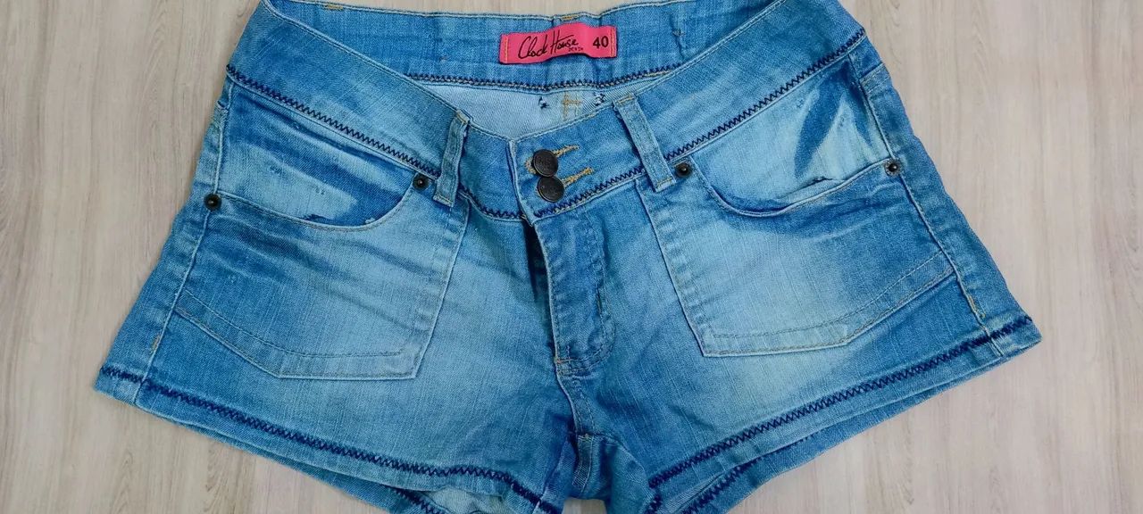 Shorts jeans feminino