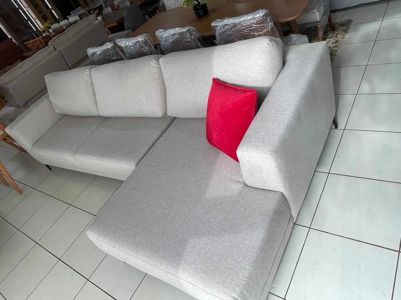 Sofá 3.15 mt em linho conforto e qualidade 