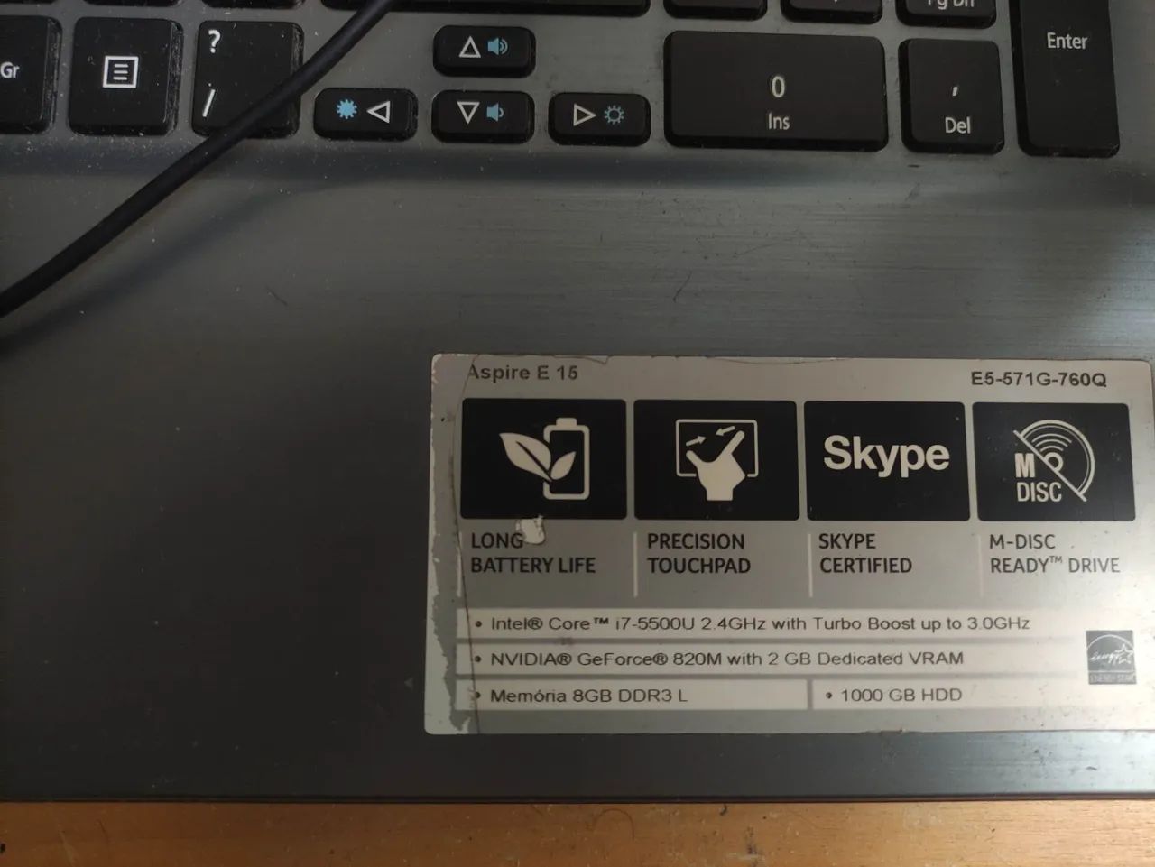 Notebook acer core i7, placa de vídeo dedicada nvidea 2gb - Foto 2