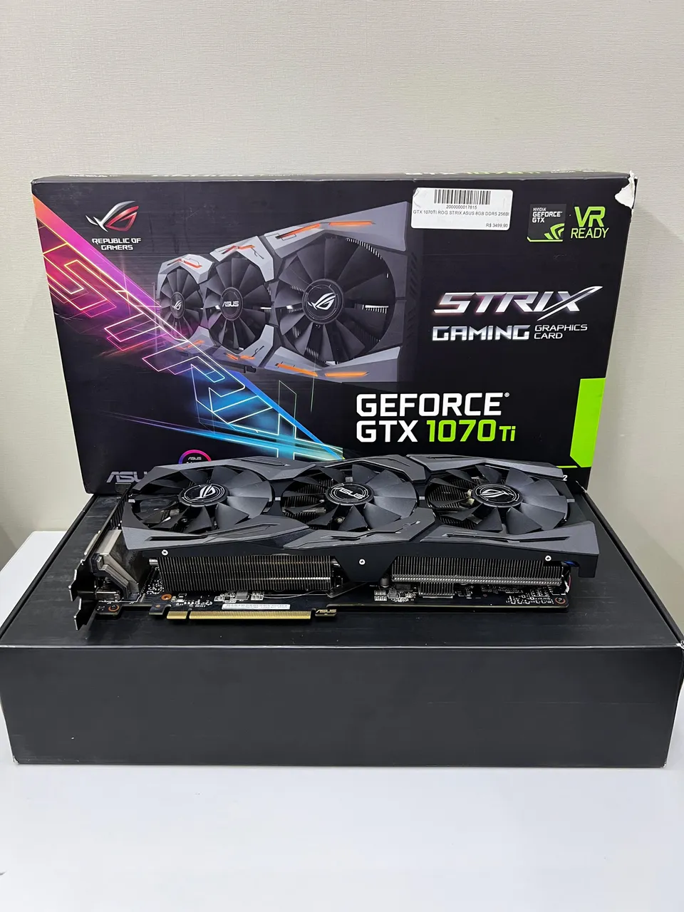 【中古】ZOTAC GeForce GTX 1070 Ti 8GB Placa de Video ZOTAC GeForce GTX 1070 Ti AMP! 8Gb 256Bit