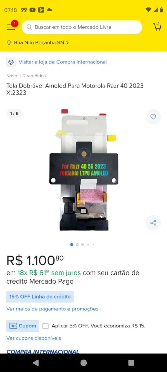 com 3 lista na tela tem q troca só a tela mais celular novo  valor 1200 a vista vim bu - Foto 4