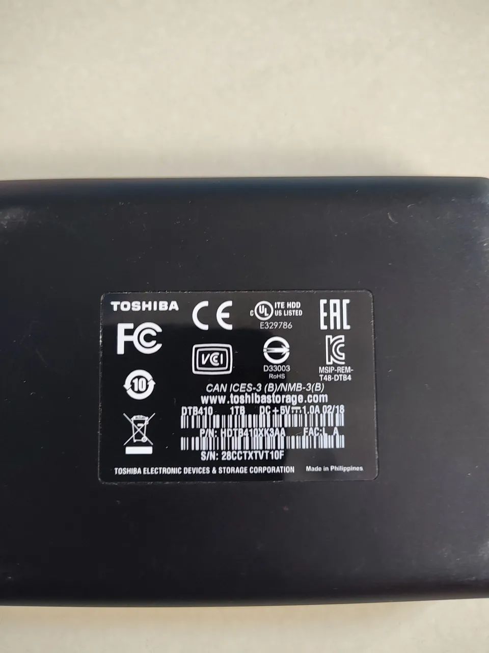 HD Externo Toshiba 1TB - Cabo USB 3.0 - 100 % Saudável  - Foto 3