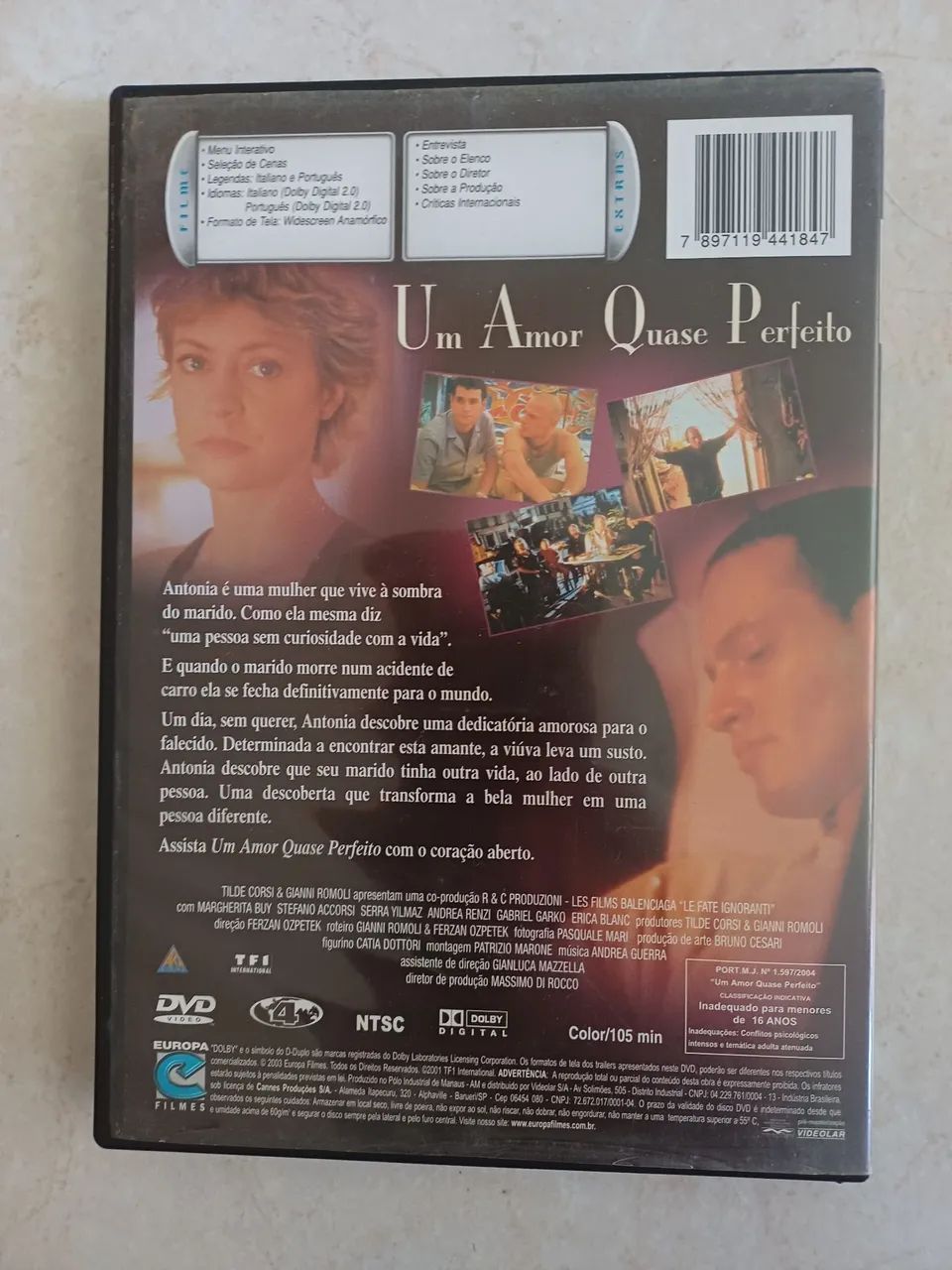 Um Amor Quase Perfeito DVD otiginal - Foto 3