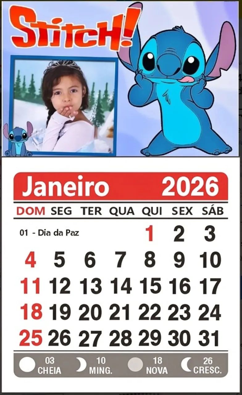 40 Mini Calendário 2026 medida 5x9cm ja vai com tema que o Cliente Gostaria - Foto 3