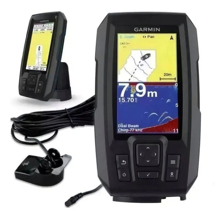Sonar Pesca GARMIN Striker 4 Plus + Bateria Estacionária 12V/7Ah  - Foto 3
