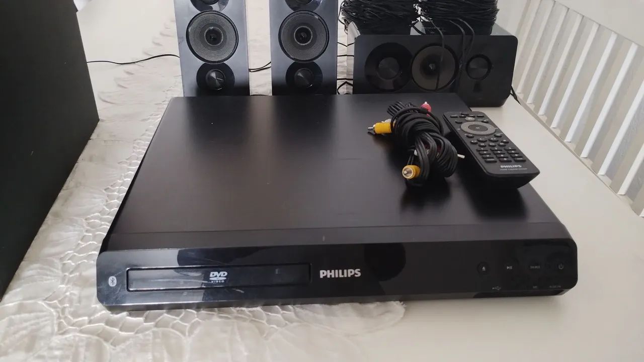 Sistema de som com dvd Philips  7 peças 