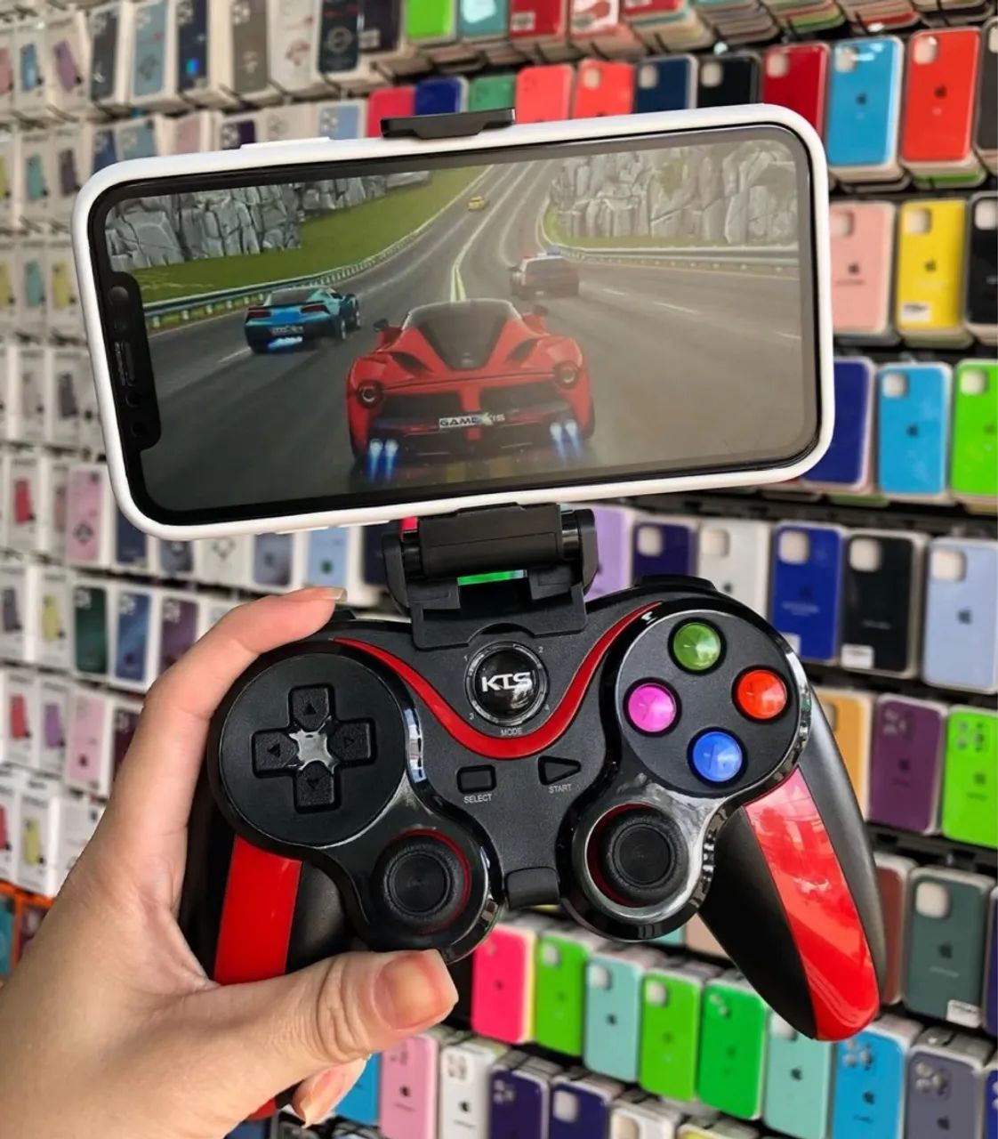 Controle de Jogos Bluetooth KTS - Compatível com Celular, PC, PS3 e TV ? - Foto 3