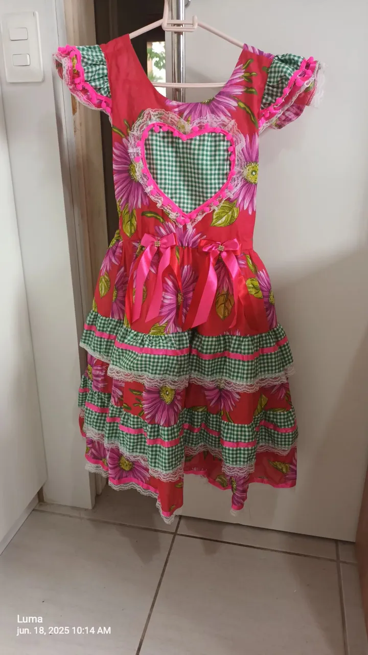 Vestido Festa Junina Infantil