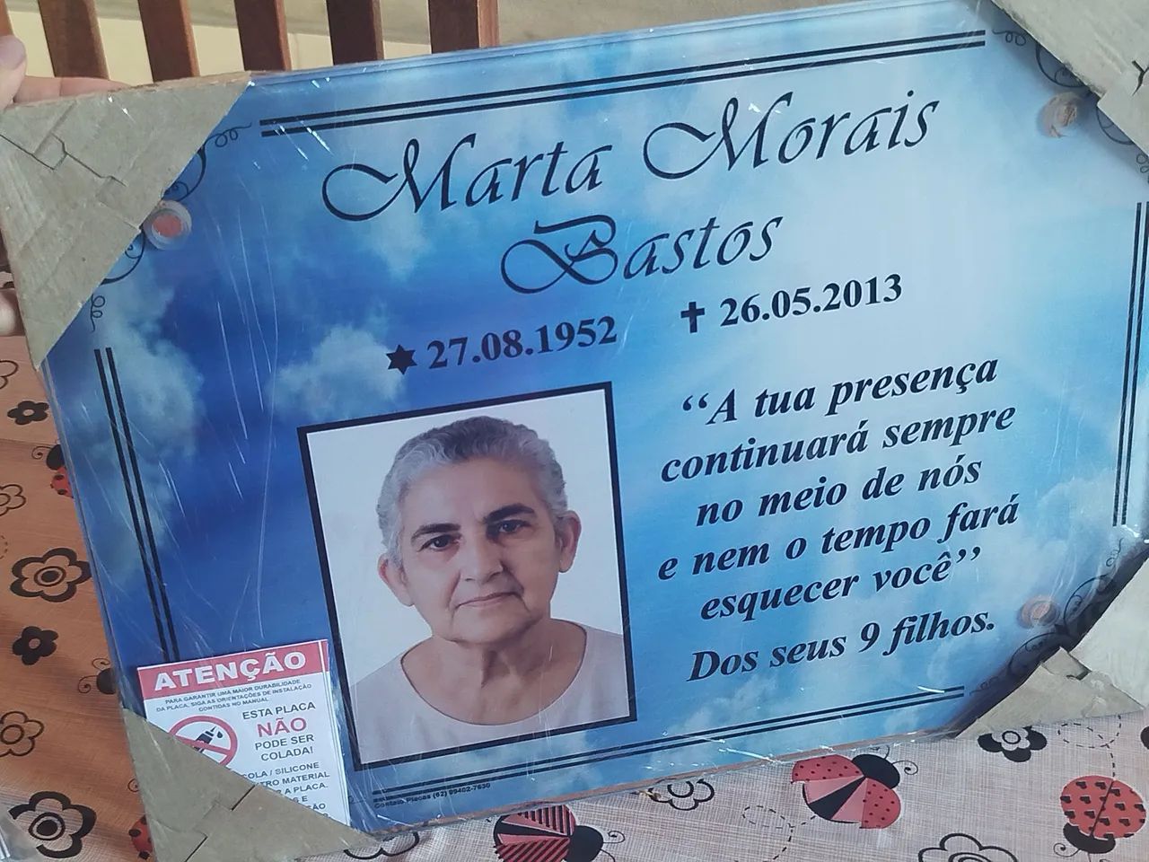 Placa de túmulo 