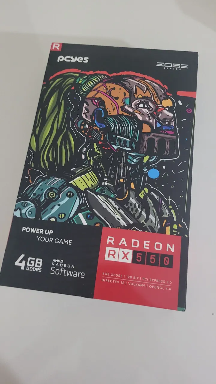 Placa de Vídeo Radeon RX 550 4GB GDDR5 PcYes