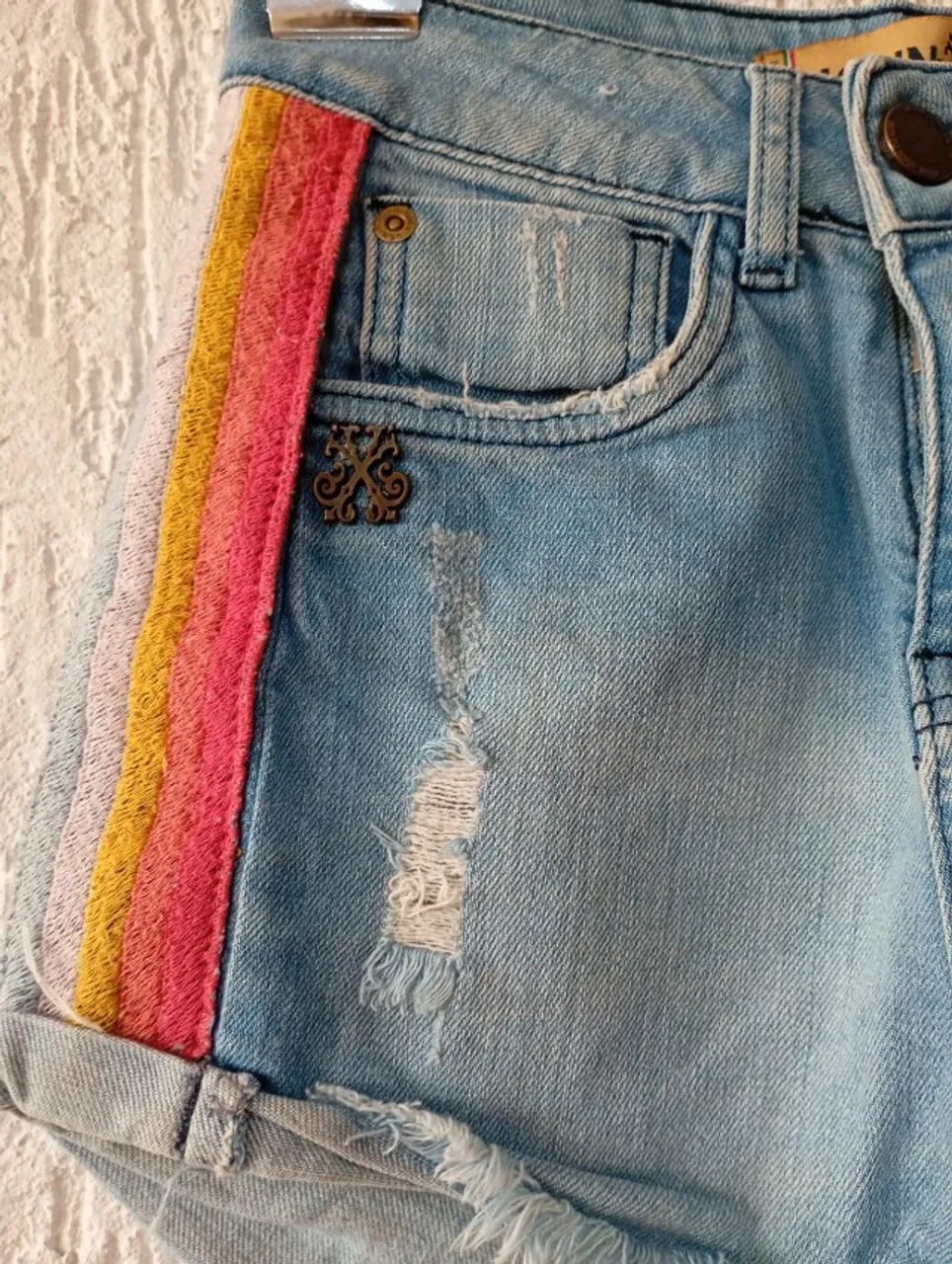 shorts jeans john john tam 34 - Foto 2