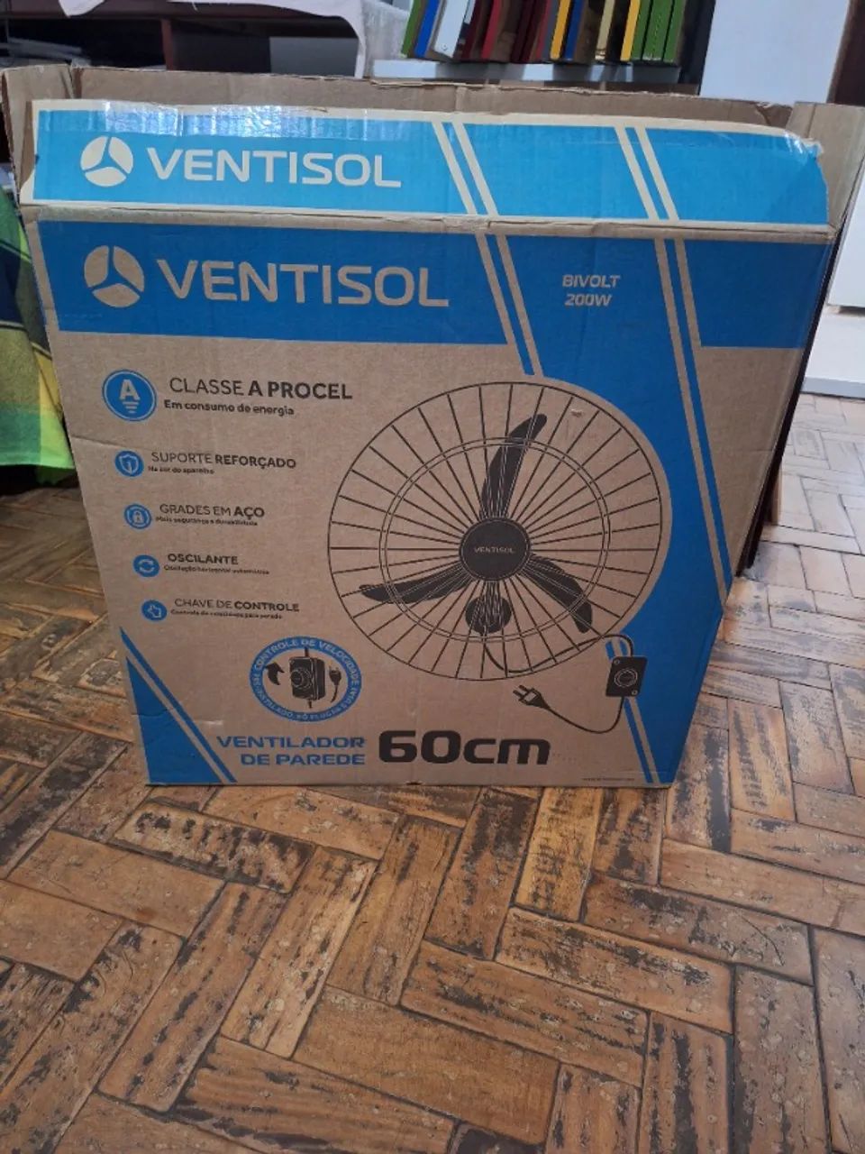 Ventilador de parede Ventisol Bivolt 200W Novo
