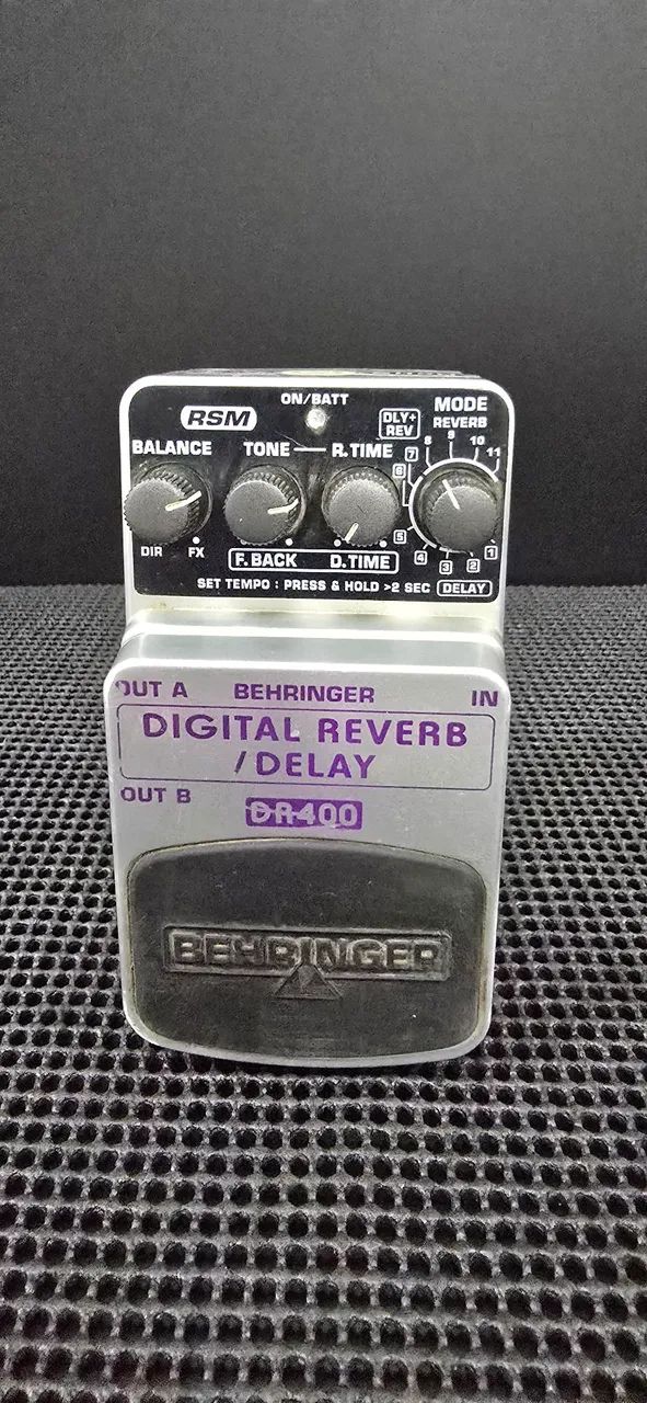 Pedal Behringer Digital Reverb e Delay DR400 (aceito trocas