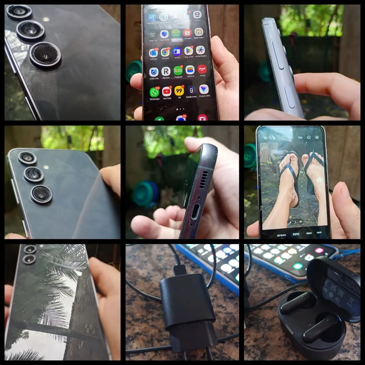 Samsung s23FE 256GB com Nota bom estado acompanha fones Philips