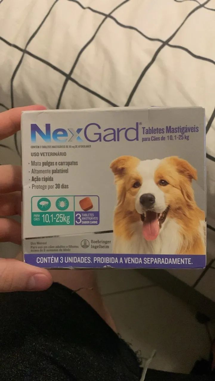 NexGard para Cães 10,1-25kg com 3  - Foto 2