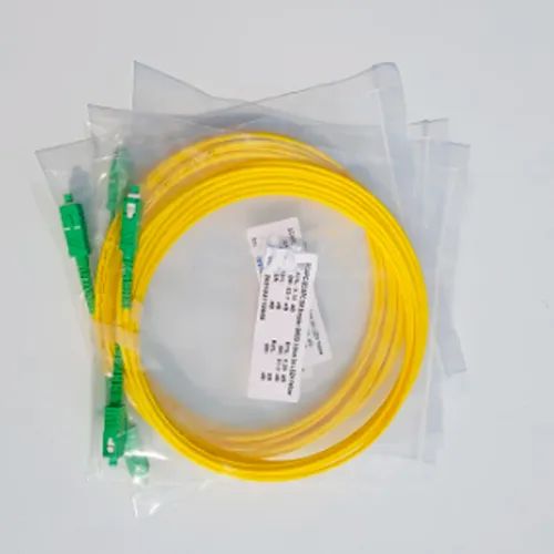 2 Cabos 2mt cada de fibra óptica internet patch cord apc monomodo simplex 2mt gigabit - Foto 3
