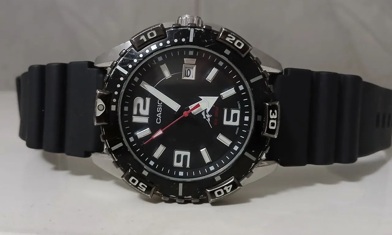 Relógio antigo Casio Merlin diver 200m raridade item de coleção  - Foto 5