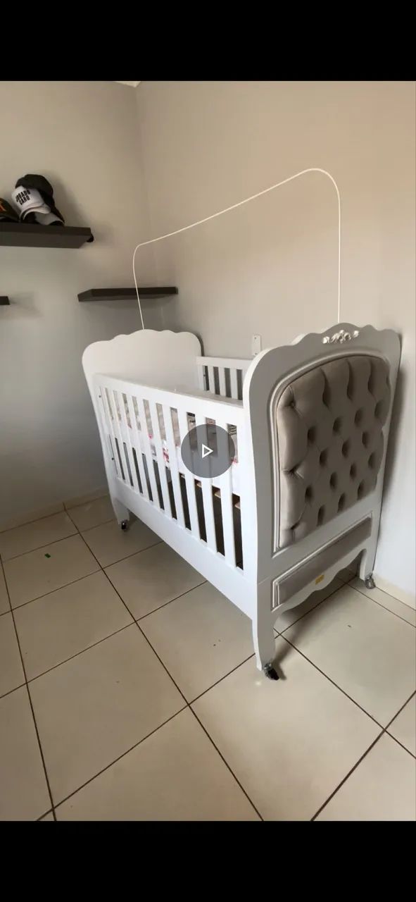 Berço Mini Cama 100% MDF Com Capitone - Matic