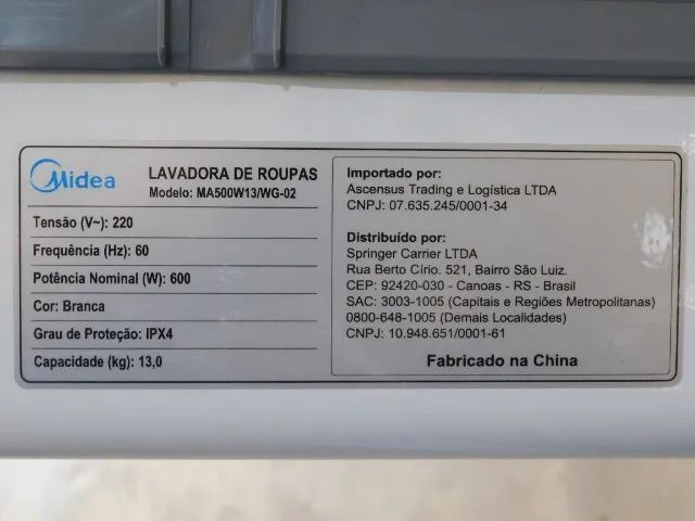 Lavadora de Roupas Midea - MA500W13 (Retirada Peças) - Foto 3