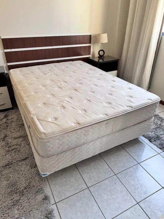 Cama colchão + base colchão 