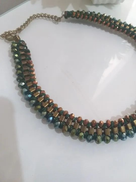 Colar de pedraria miçangas - Foto 2