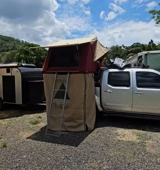 Barraca de teto camping's word + suporte fixo pickup para 2 pessoas - Foto 4