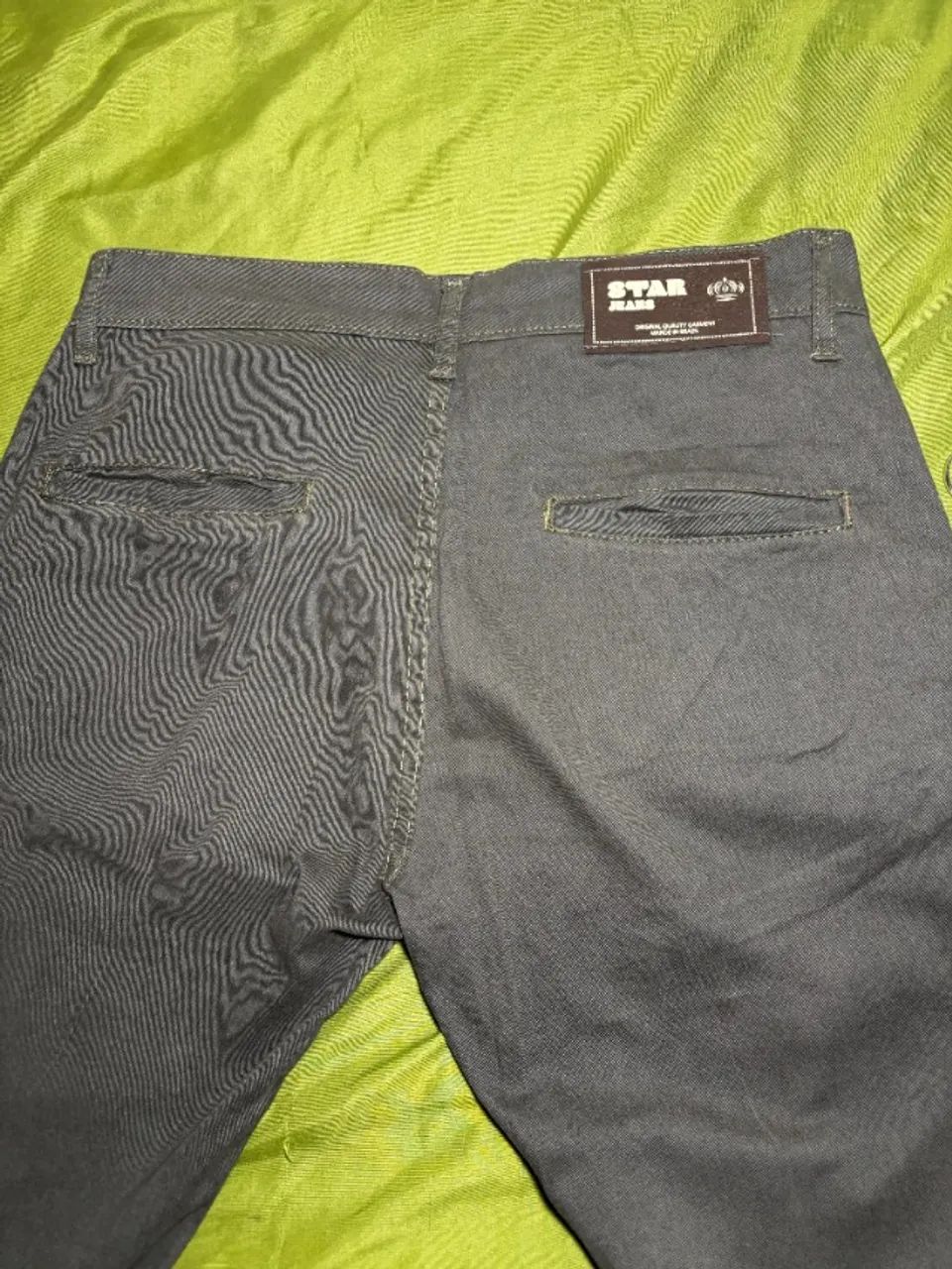 Calça de Sarja Masculina Cinza Tam. 38 - Nova, Nunca Usada! - Foto 4