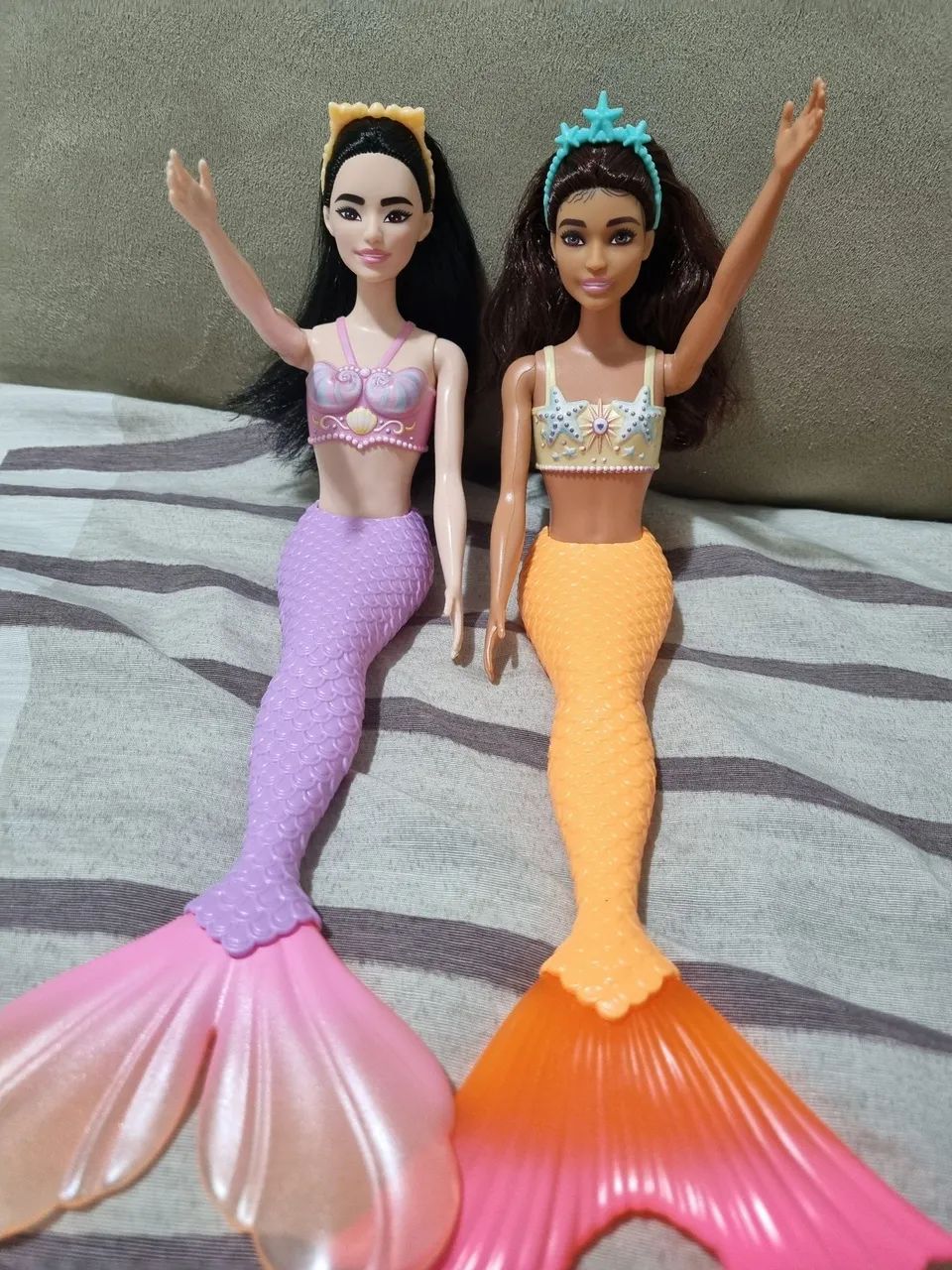 Lote barbie sereia dreamtopia cabeça made to move corpo odile - Foto 4