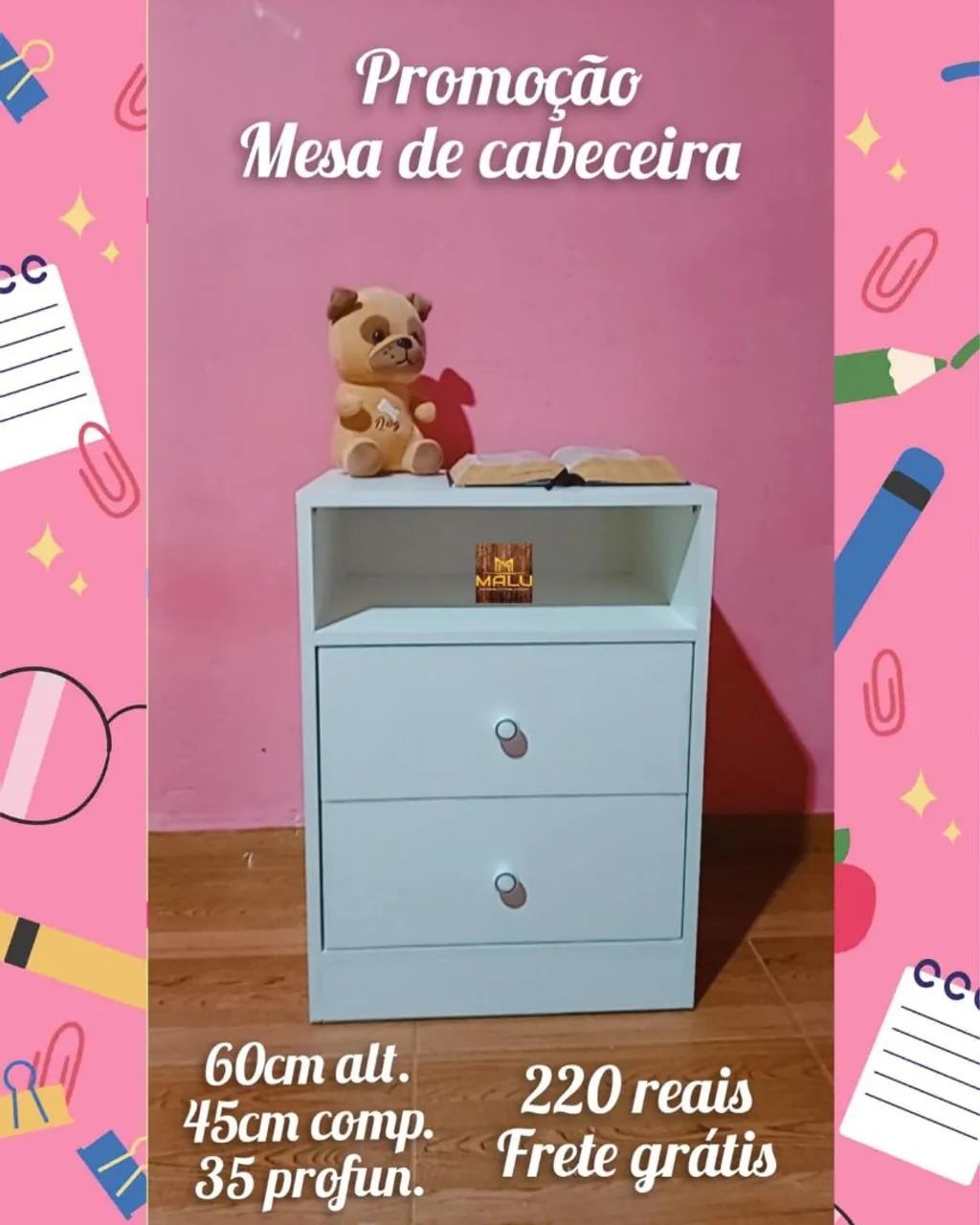 Promoção Mesa de Cabeceira 60cm