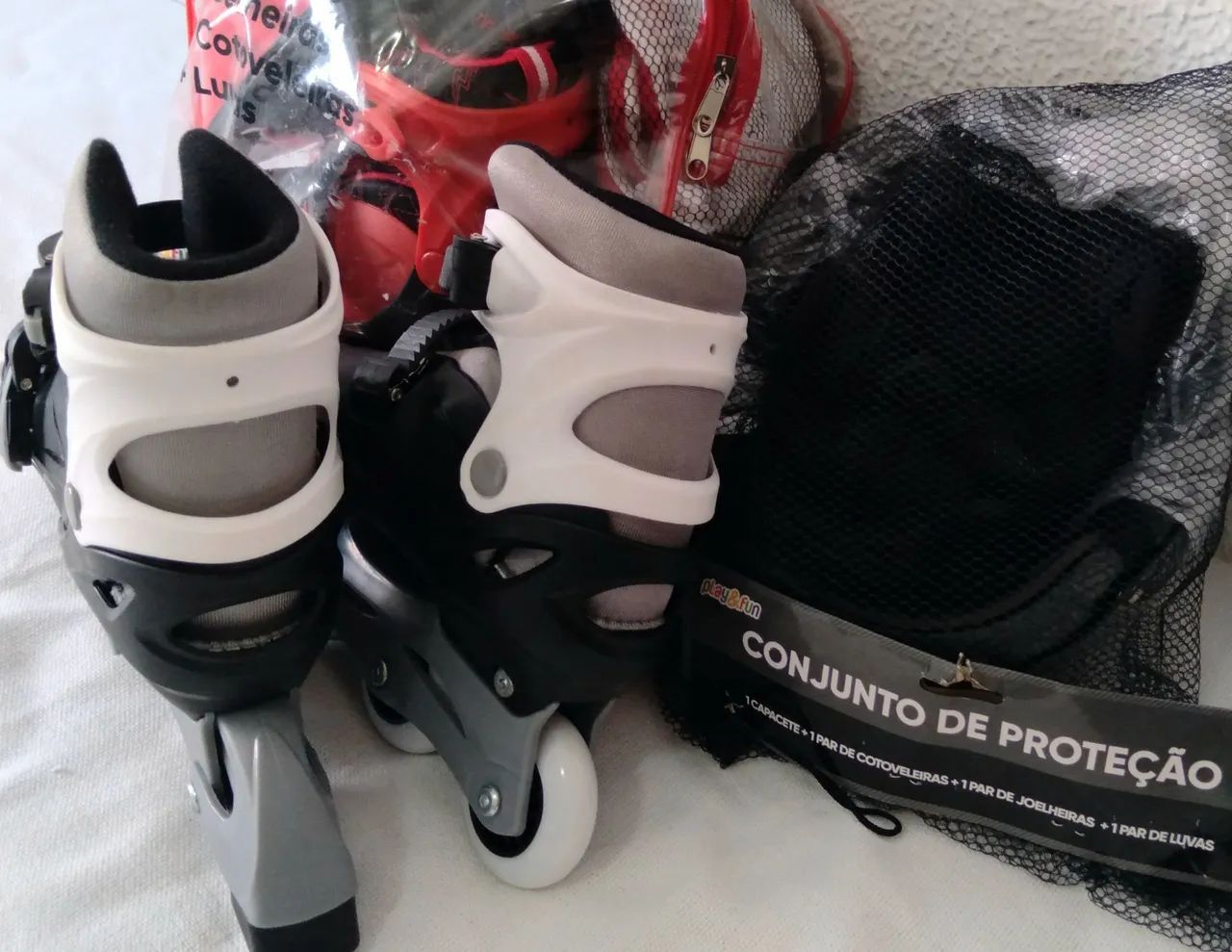 Patins Black _ White 36/39 novo zero  - Foto 5