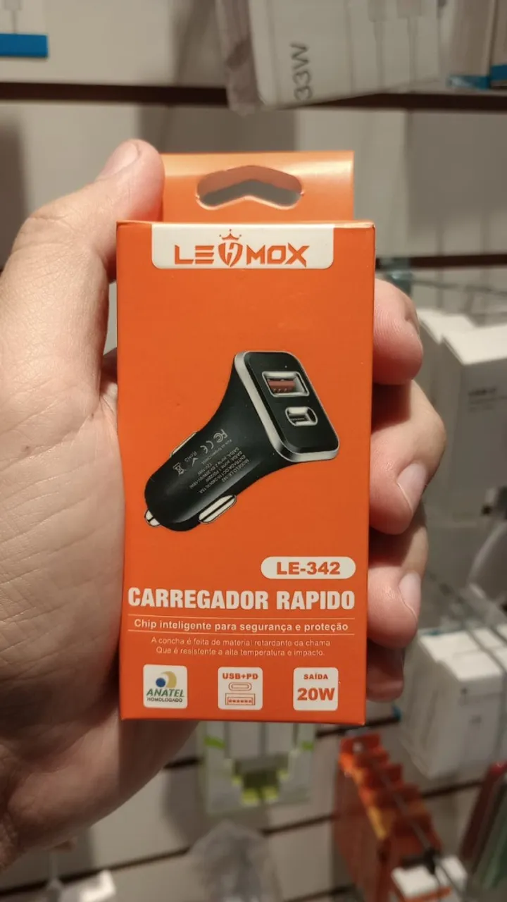 Carregador Usb Veicular Lehmox