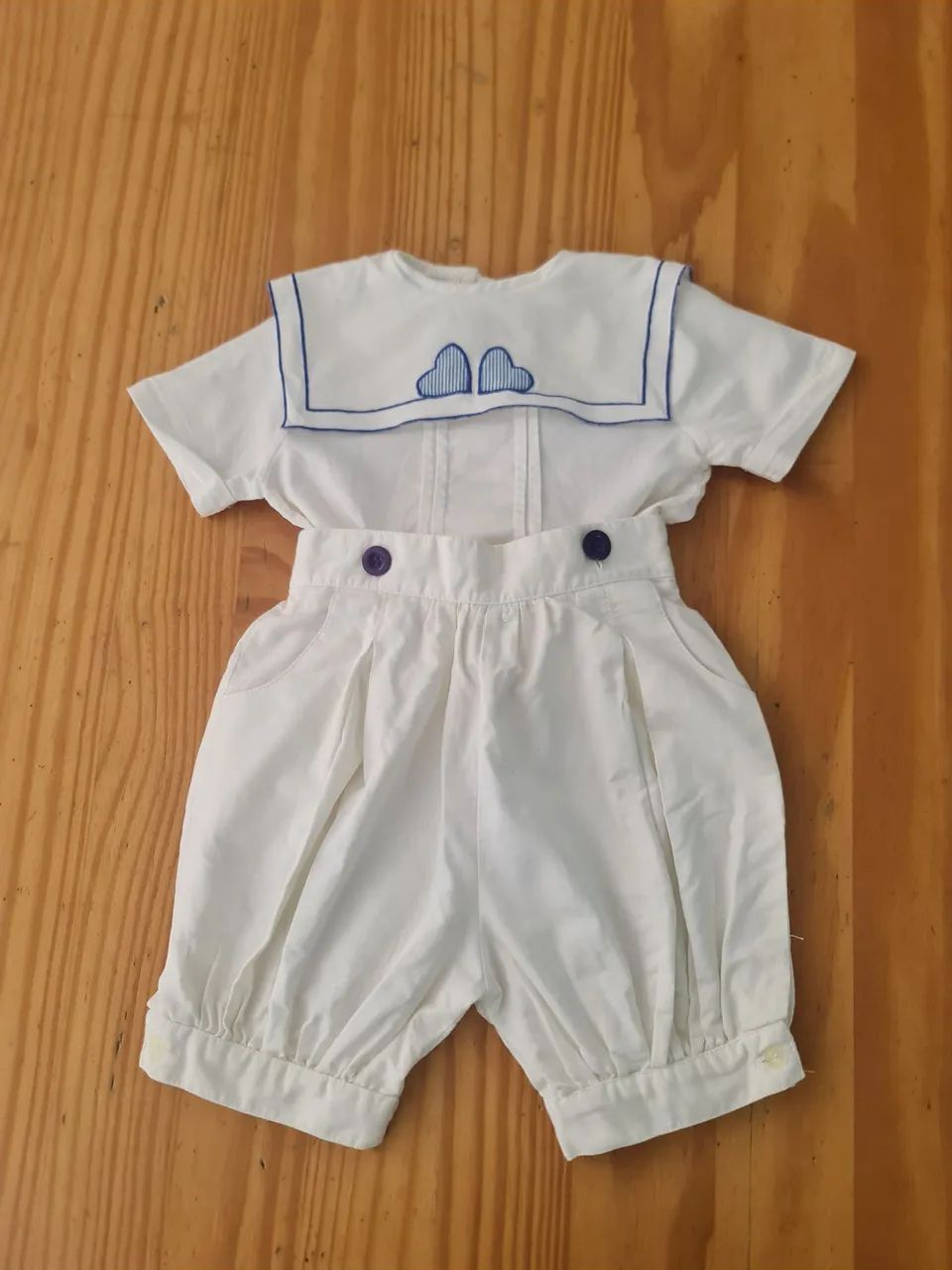 Conjunto Salopete Vintage infantil - 1 a 2 anos