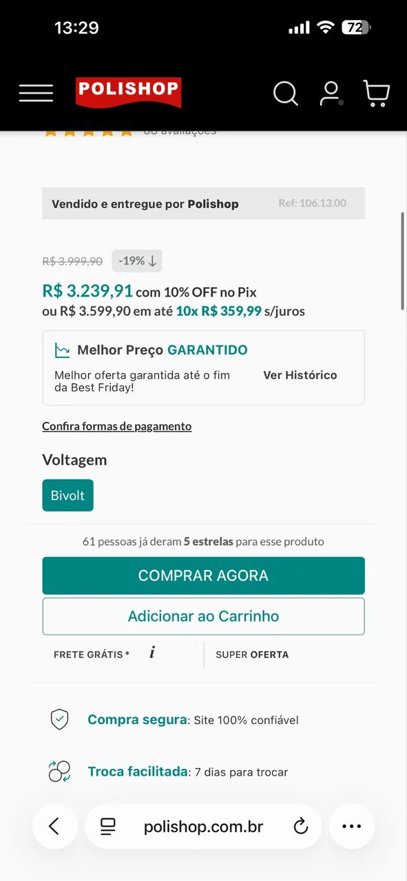 Esteira e Elíptico POLISHOP BLACK FRIDAY - Foto 5