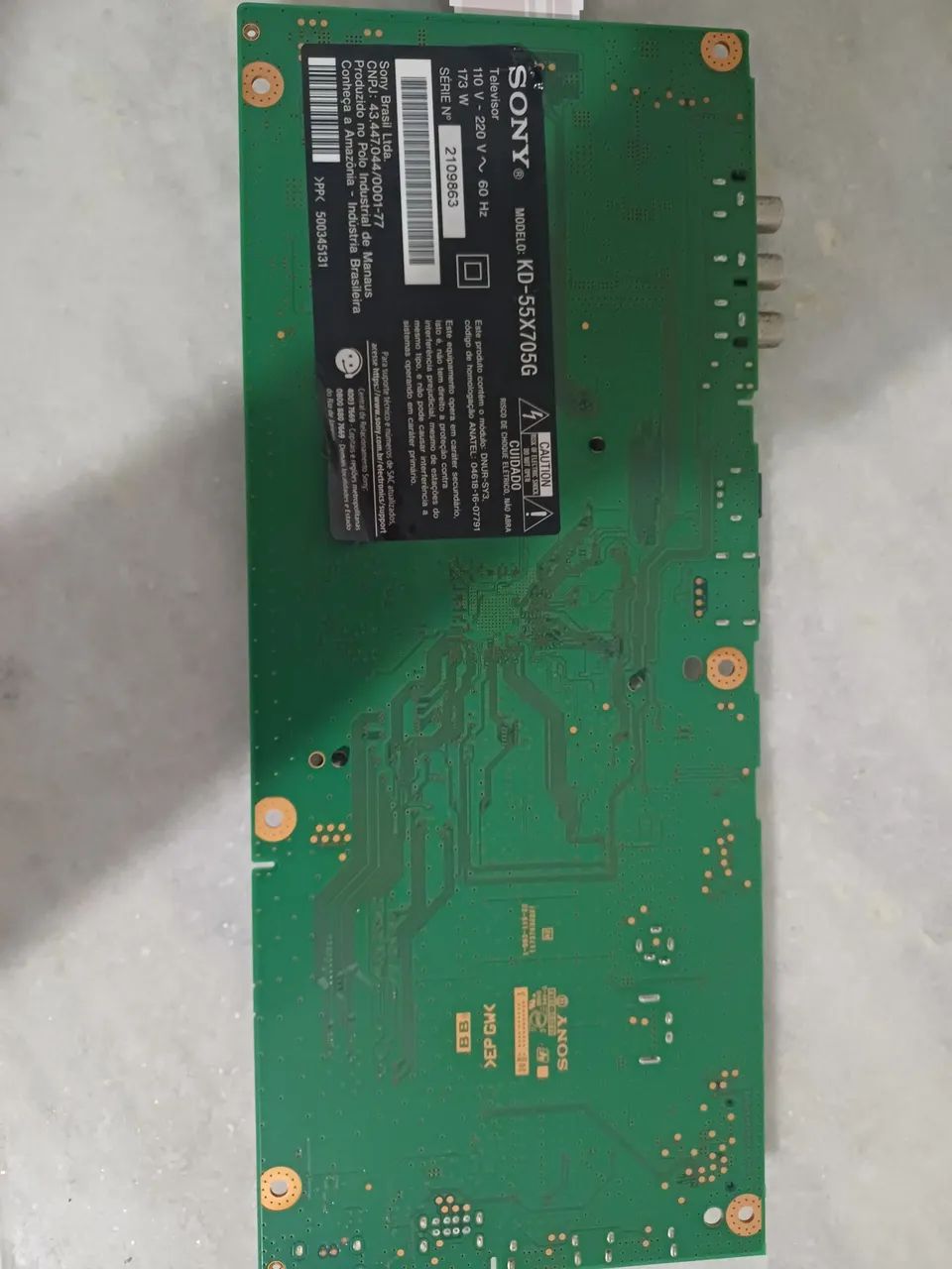 Placa Principal Sony KD-55X705G - Peça de Reposição - Foto 2