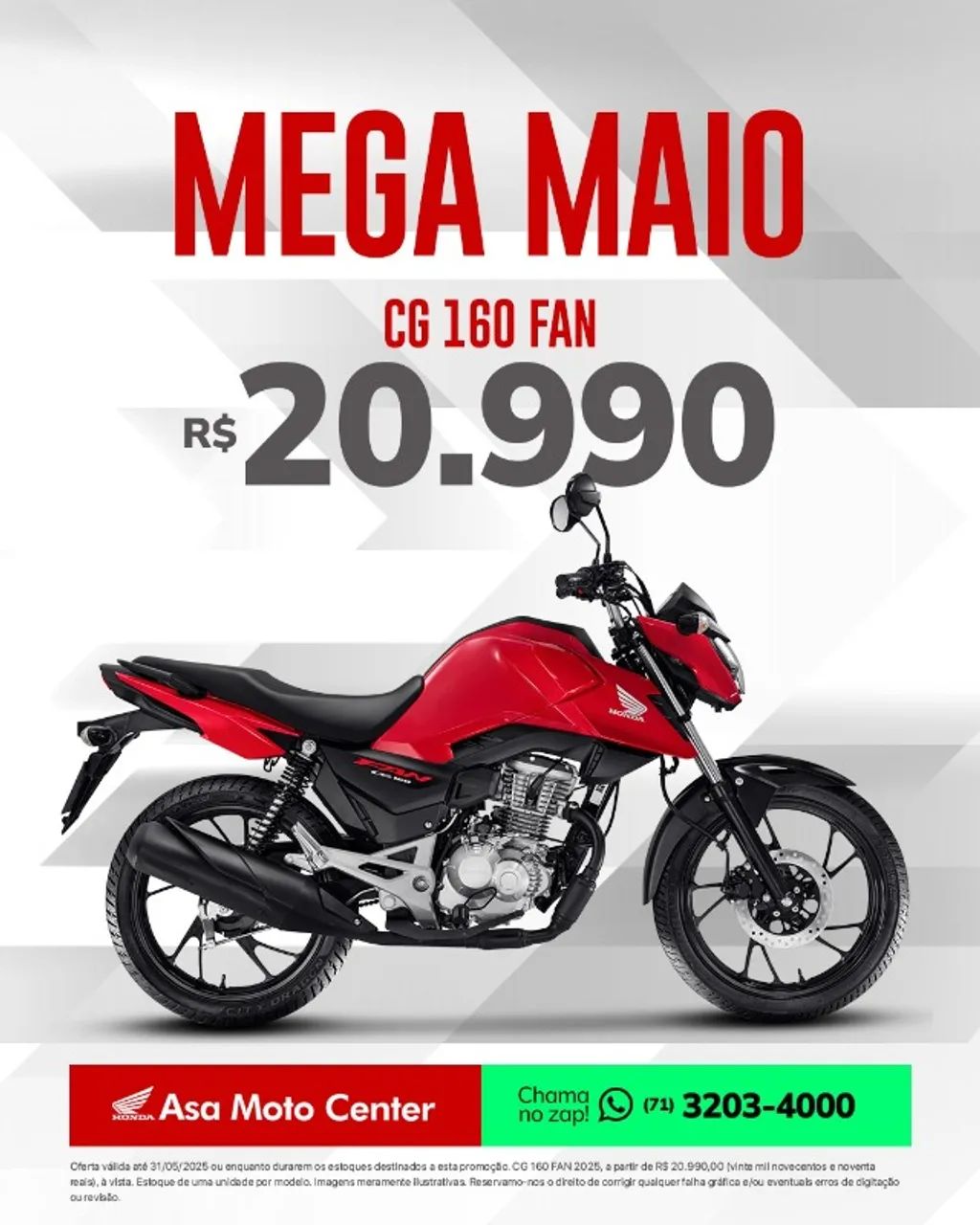 PROMOCAO DA LINHA CG 160  * WHATSAPP - Foto 3