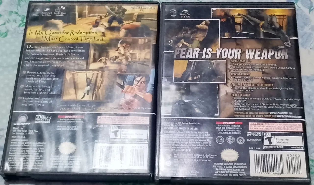 Prince of Persia: The Sands of Time e Batman Begins para GameCube - Foto 2