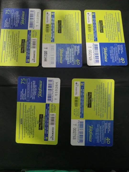 Cartões telefônicos antigos - Coleção de cães - Foto 2