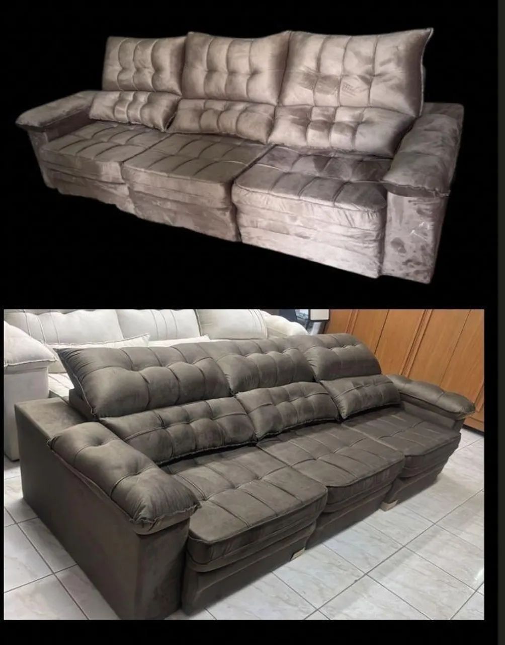 Sofá Poliana RETRÁTIL E RECLINÁVEL DIRETAMENTE DA FÁBRICA 