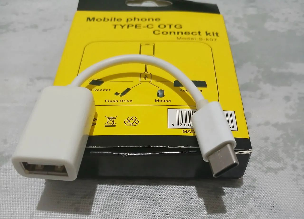 Cabo Adaptador Type C OTG 
