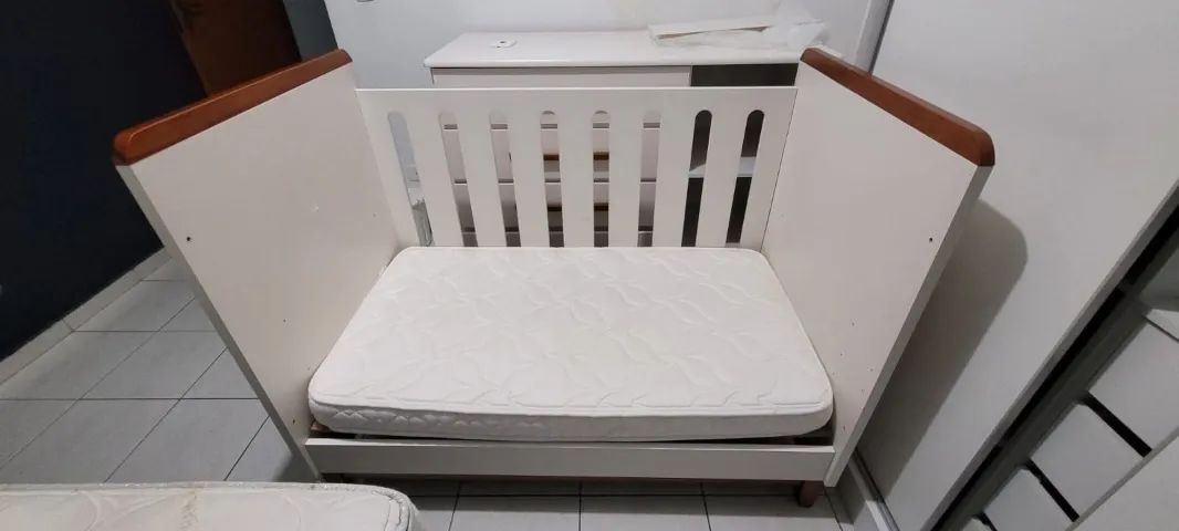 Berço em mdf branco - Foto 2