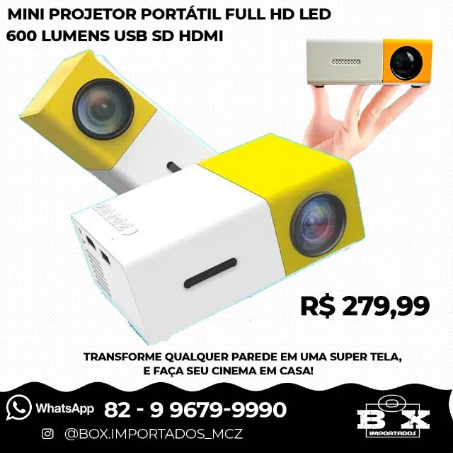 Mini Projetor Portátil Full Hd Usb Promoção