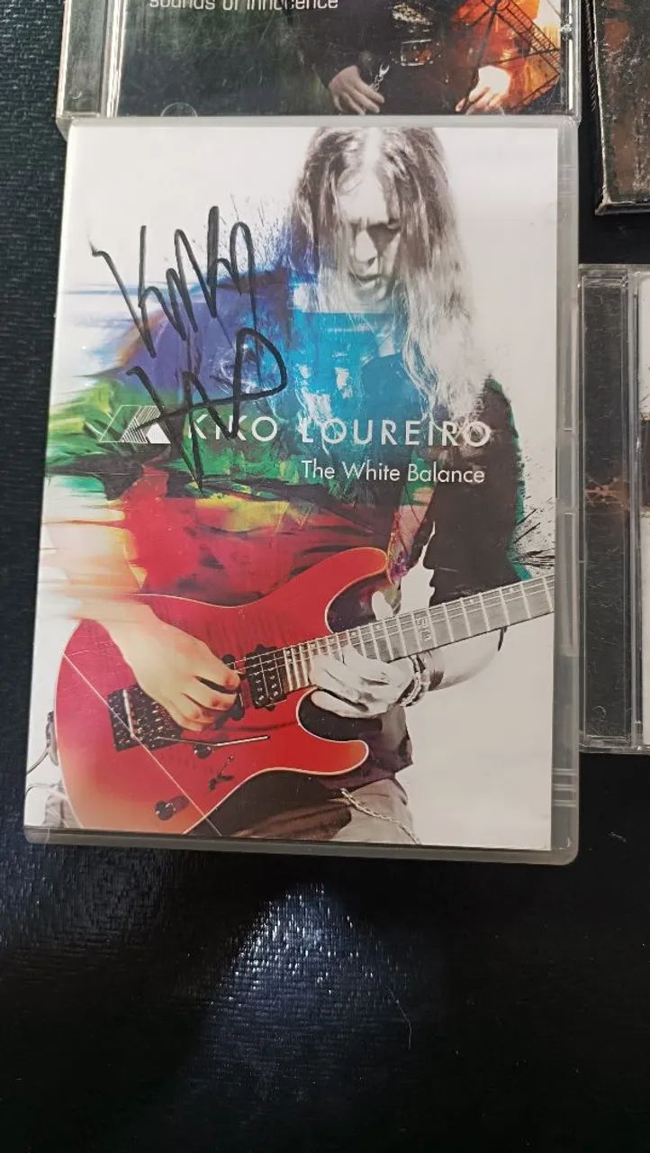 Cds e dvd Kiko Loureiro autografados - Foto 3