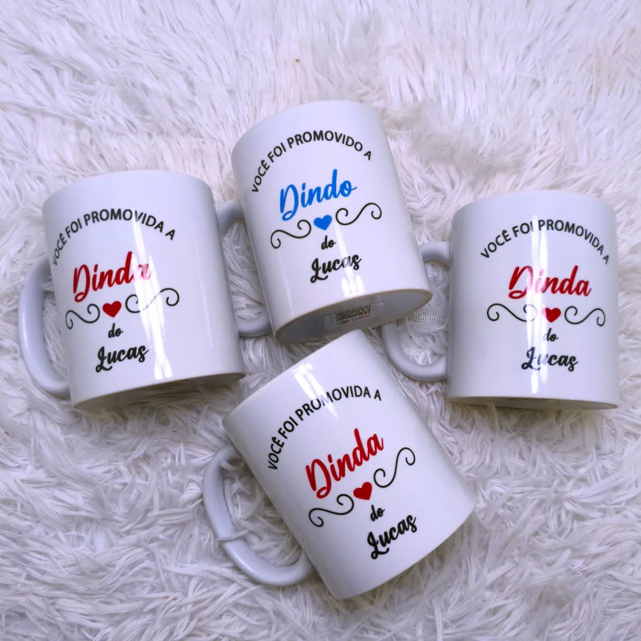 Caneca De Dinda e Dindo Personalizada 