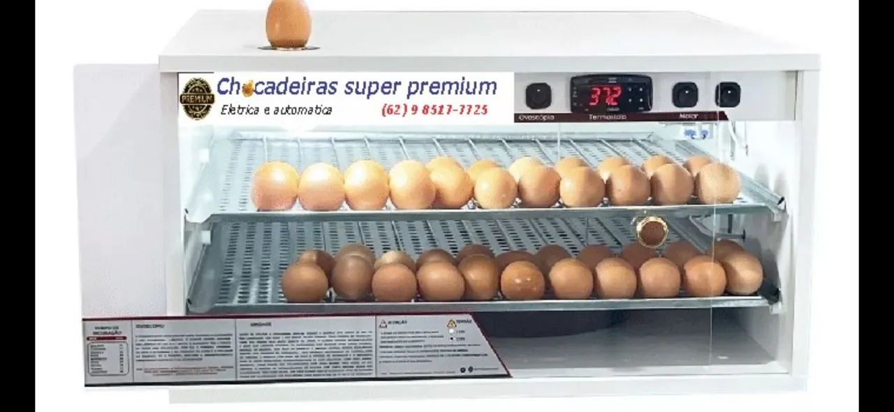 Chocadeira automatica 240 ovos, com 02 grades - Foto 6