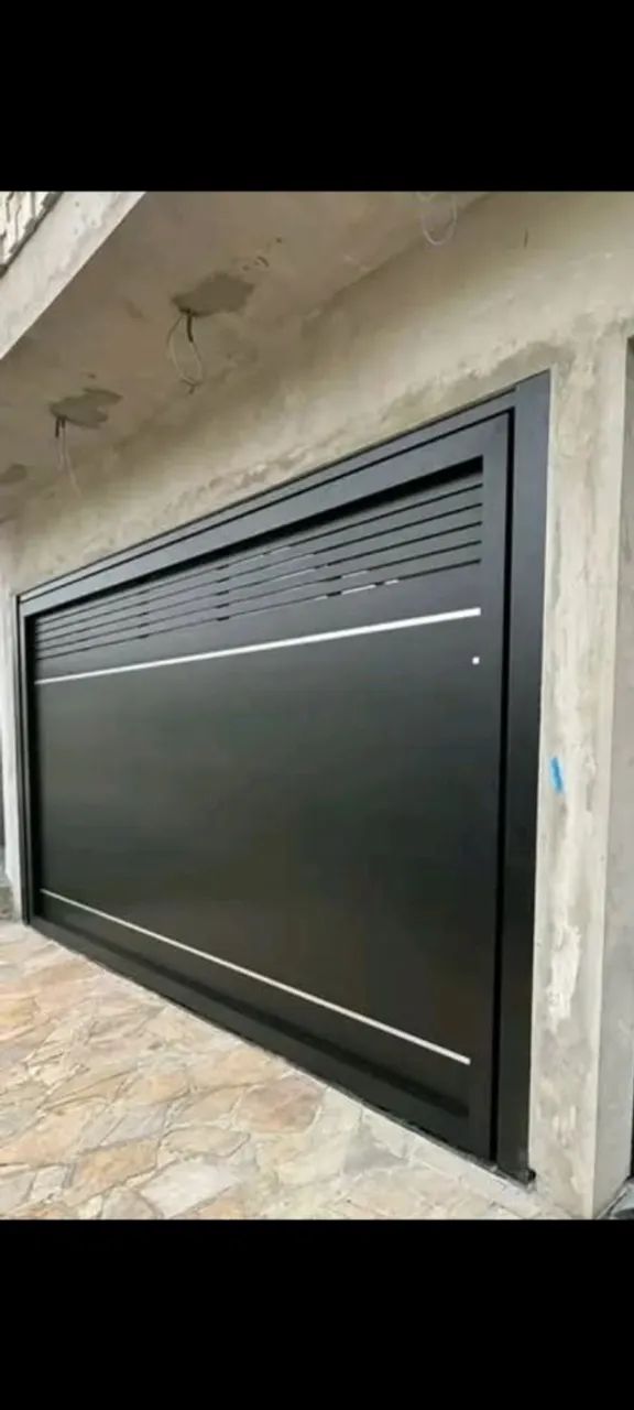 Portão de alumínio todos os tamanhos e modelos trabalhamos com portão  preto e branco 