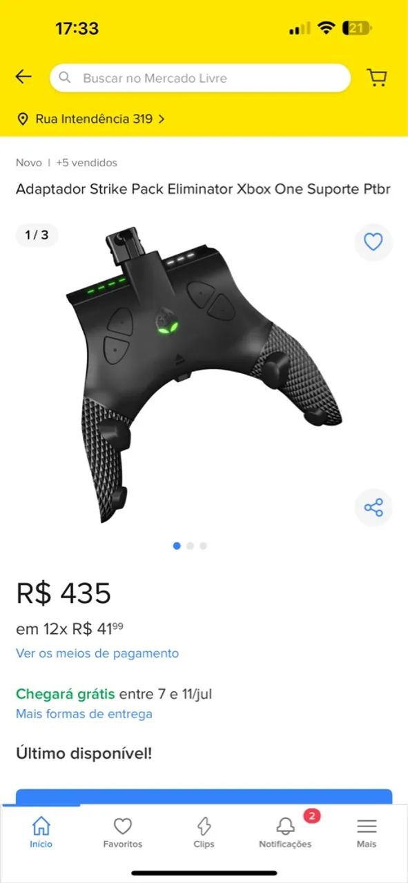 ADAPTADOR STRIKE PACK ELIMINATOR XBOX ONE - Foto 3