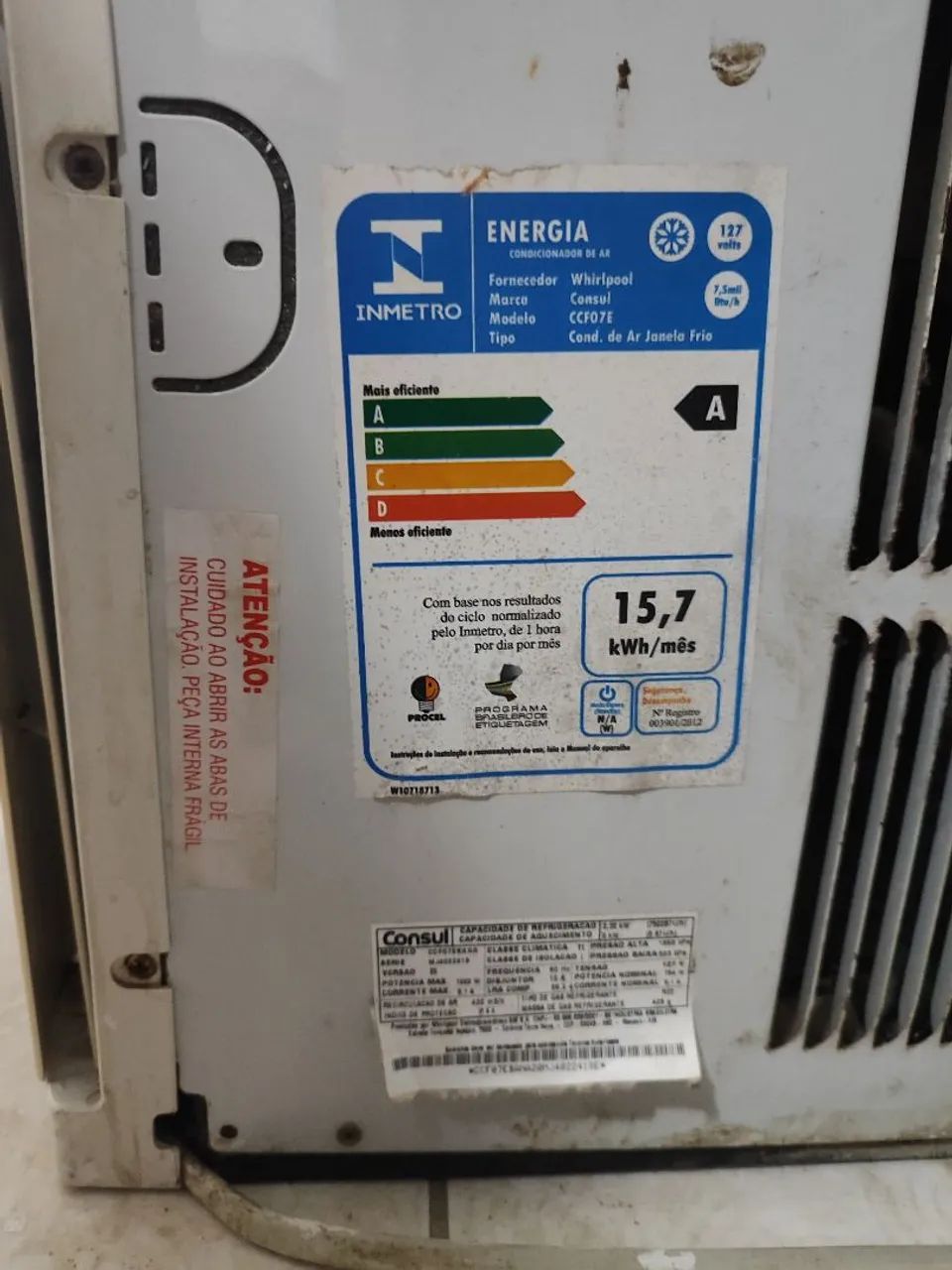 Ar condicionado Consul 7500 btus - Foto 5