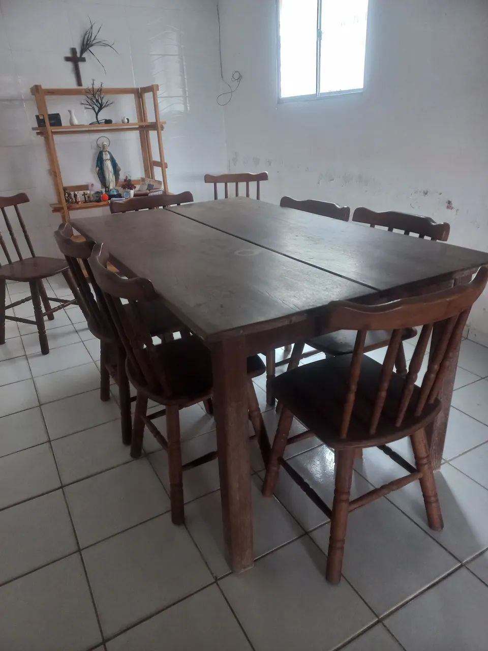 Mesa com cadeiras madeira Jatobá 